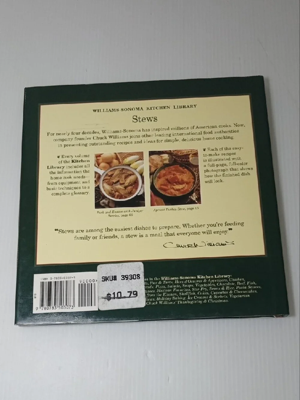 Williams-Sonoma 4 Cookbook Set - Brown, Green, White
